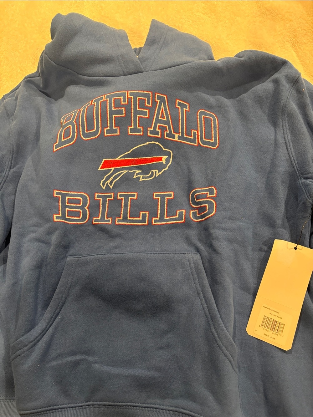 Women’s 47 Brand Buffalo Bills Navy Crewneck Sweatshirt with Red Accent